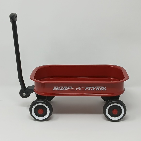 Radio Flyer Red Wagon Metal Decorative Small Toy Model Collectible Vintage Plush - Picture 3 of 7